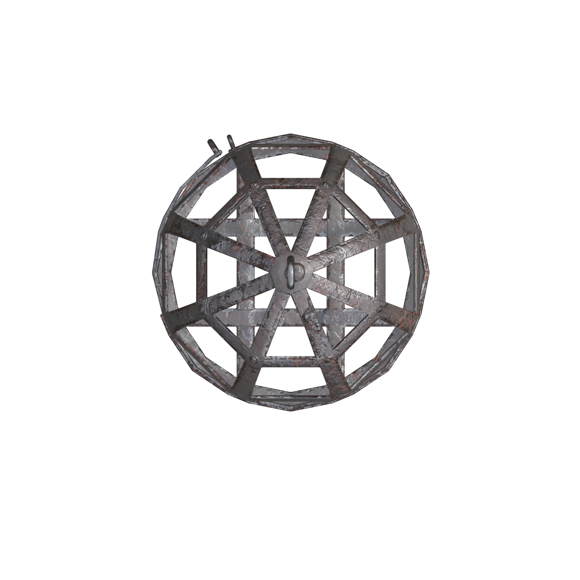 Medieval Iron Cage 6 Top View Medieval Gibbet Cage