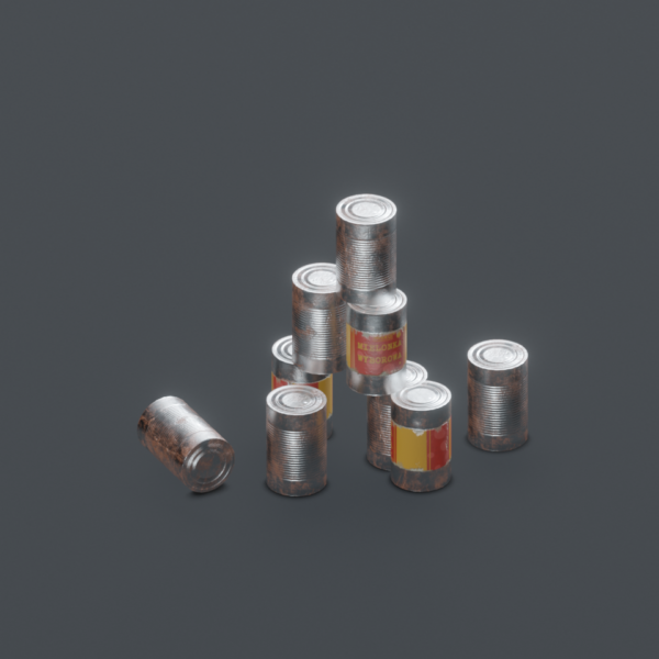 Meat Can Food Free 7 Free meat can model - spec gloss 3d asset for Cryengine