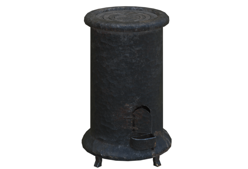 Medieval furnace fire stove for alchemy 3d model low poly game ready asset for Cryengine