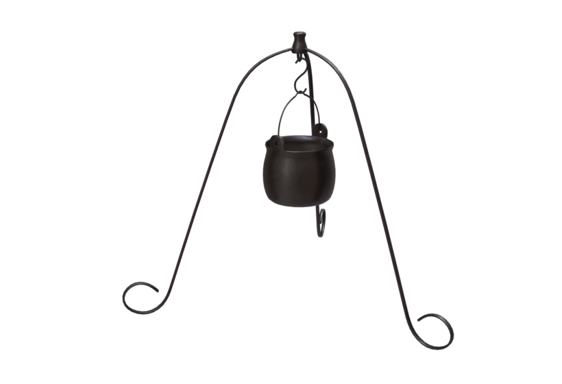 Cast Iron Cauldron 3D model Cooking Pot with stand 3D Model