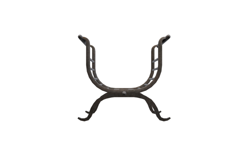 Woodfire rack 3D Model front view