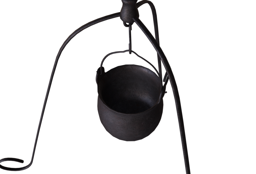 Cauldron 3D model low poly game ready for Cryengine close up view