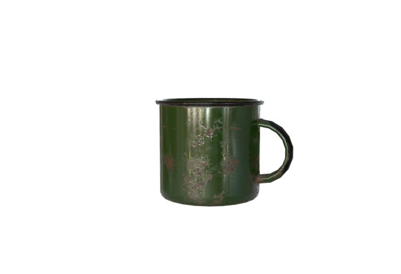 Old Low Poly Enamel Mug - Image 2