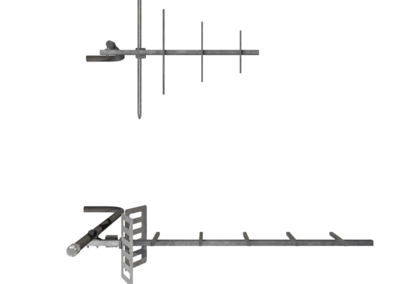 3D Old Antennas Low Poly Game Ready Asset Top Preview