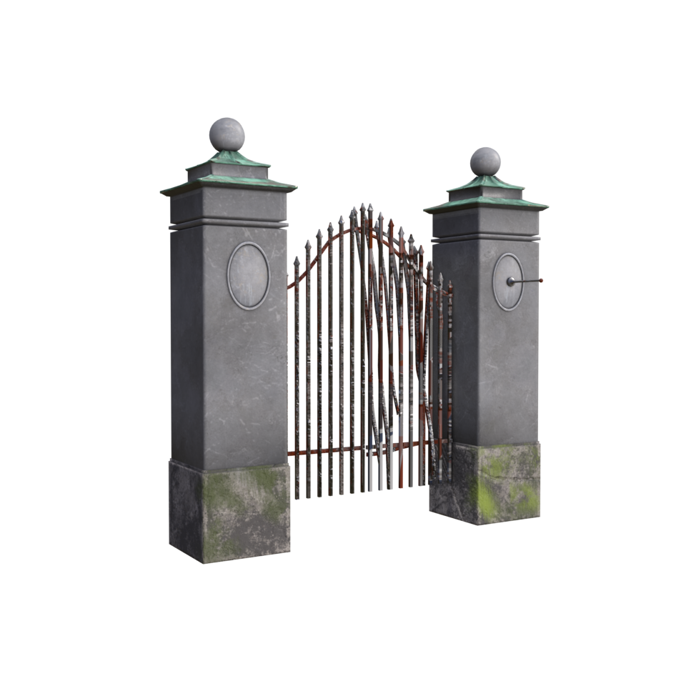 victorian_renaissance_mansion_gate_3d_model_low_poly_game_ready_Blender_Cryengine_preview_4