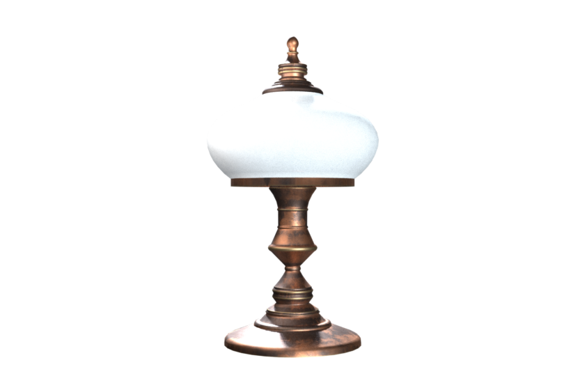Vintage classic copper office lamp XXc 3D Model for Cryengine