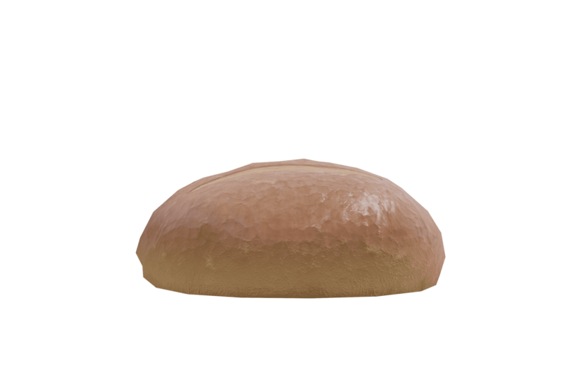 free bread 3d game asset low poly model for Cryengine specular gloss preview 3