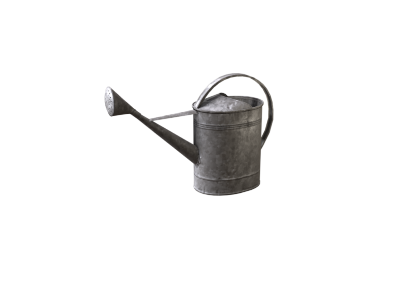 An old galvanized metal watercan 3d_model game ready Cryengine Blender v2