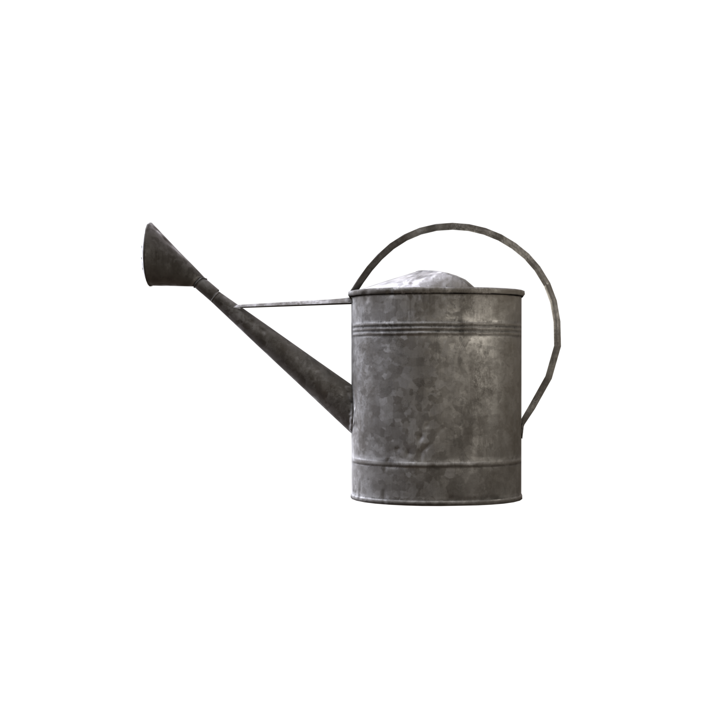 Realistic Old Watering Can (Low Poly)