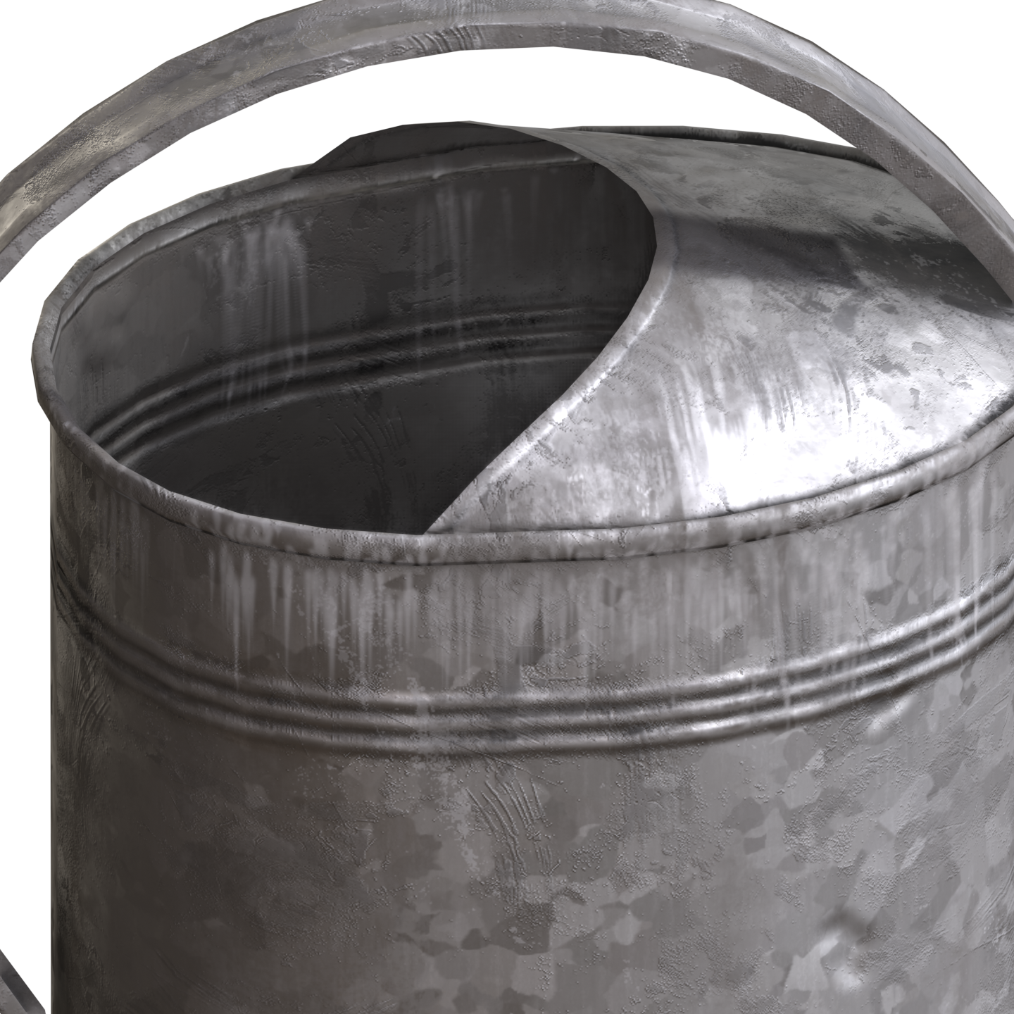 Realistic Old Watering Can (Low Poly)