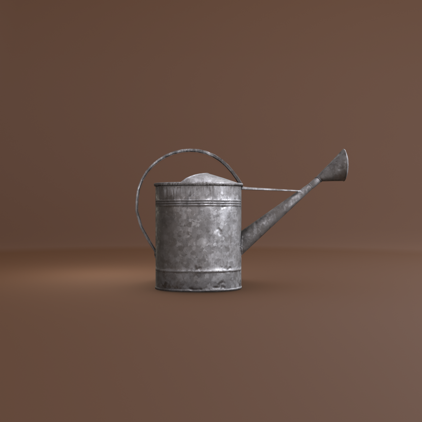 Realistic Old Watering Can (Low Poly)