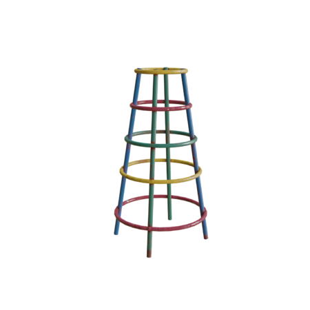 old playground climbing bars 3d model low poly prev1
