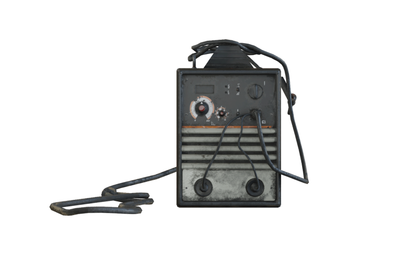 mig mag welding machine 3D model for games VR front preview