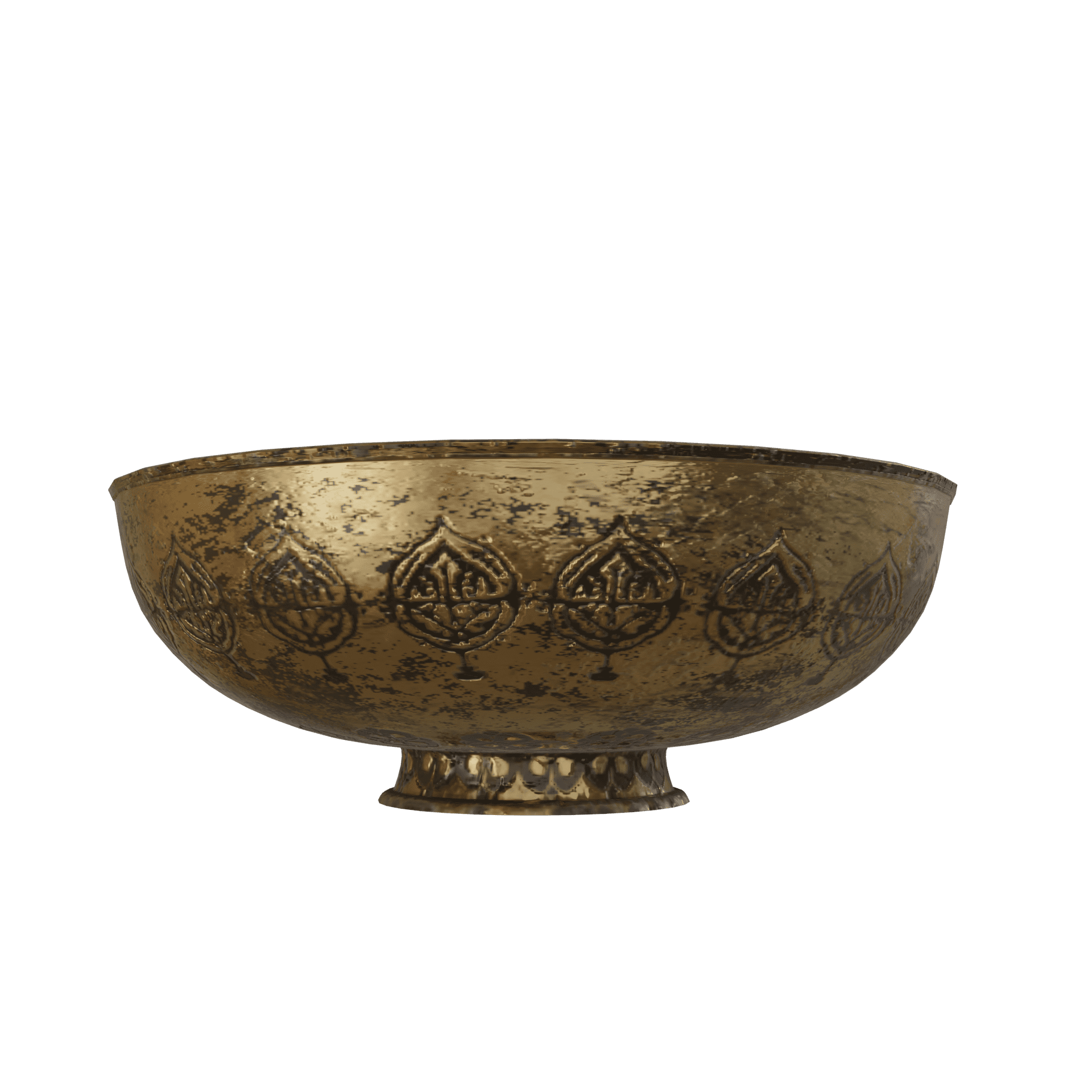 Middle Eastern Persian Dish Game Model Pack 8 Small bronze dish persian model game asset