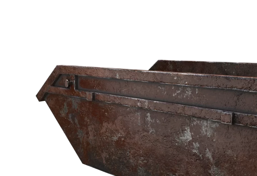 A dumpster 3d model prev8 closeup view