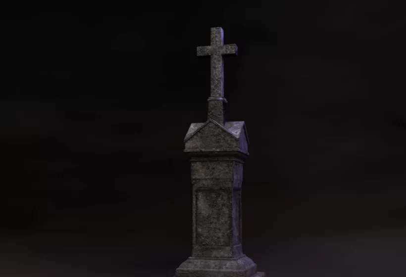 graveyard cross tombestone prev7 Blender EEVEE light clamping
