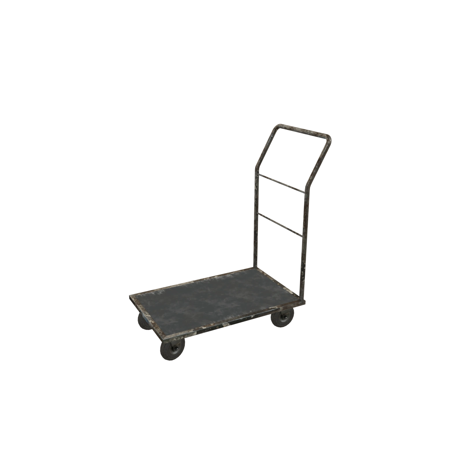 Industrial Trolley 8 old warehouse trolley 3d asset
