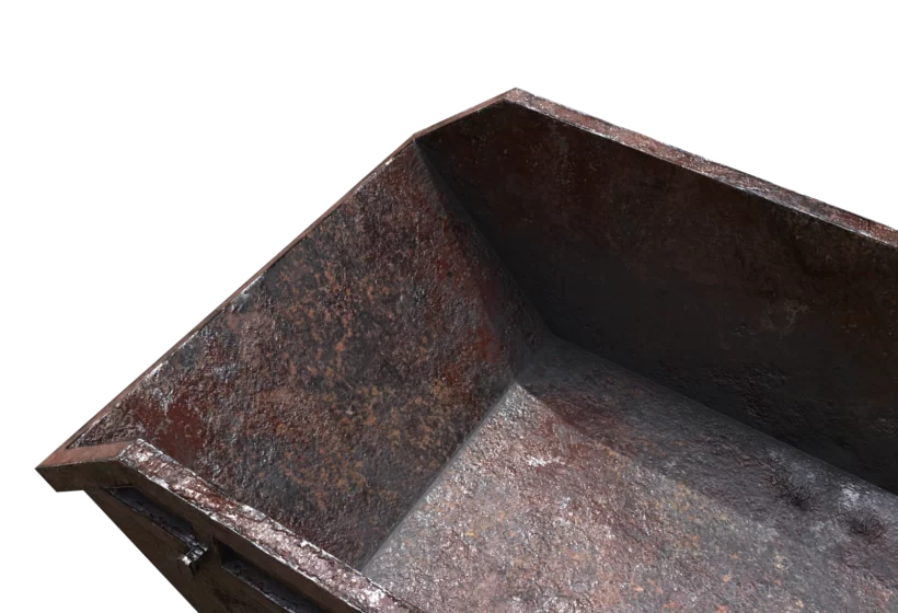 rusty brown waste bing 3d model prev9 closeup top