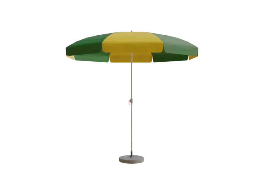 Beach Umbrella 3D Model - Low Poly Sun Parasol Game Asset