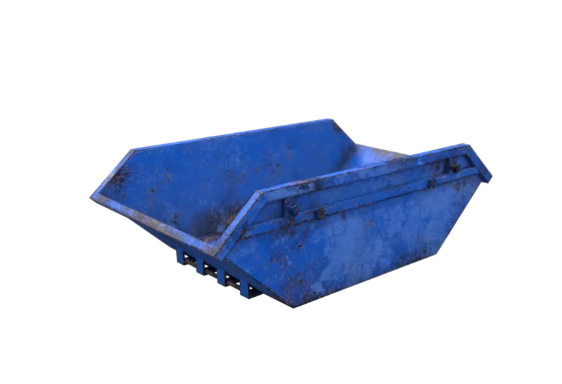 trash container 3d model prev1 blue