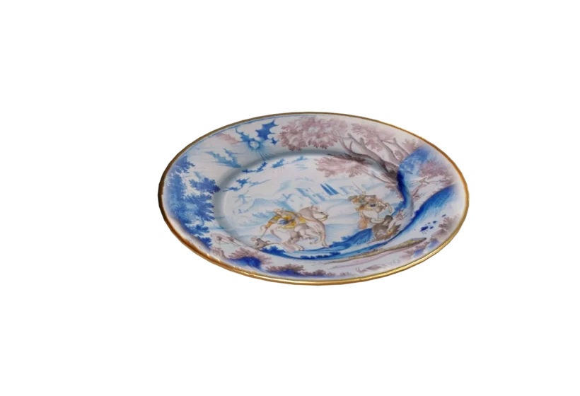 xvii century plate Wilanow low poly 3d model prev1