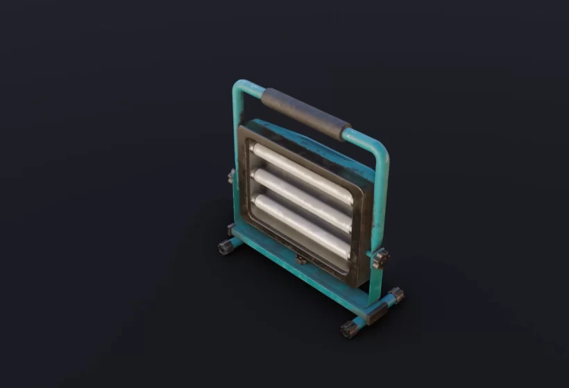 work light 3d model top view