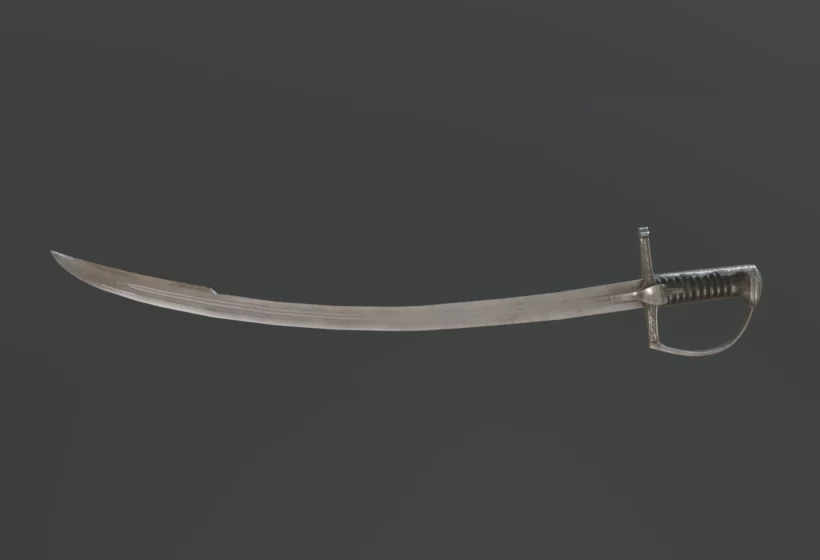 A 3d hussar saber game asset