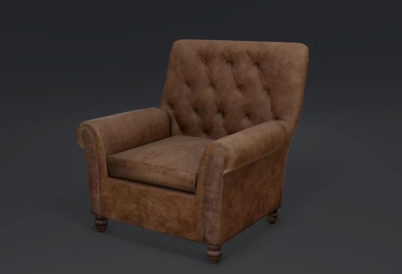 Vintage Leather Armchair - Image 2