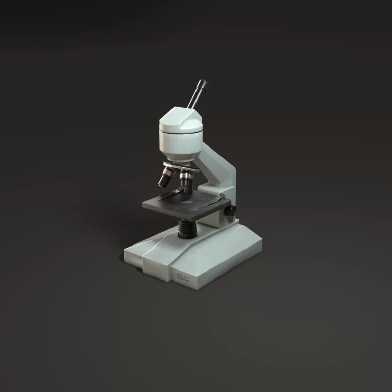 lab microscope game asset FBX 3D model Cryengine