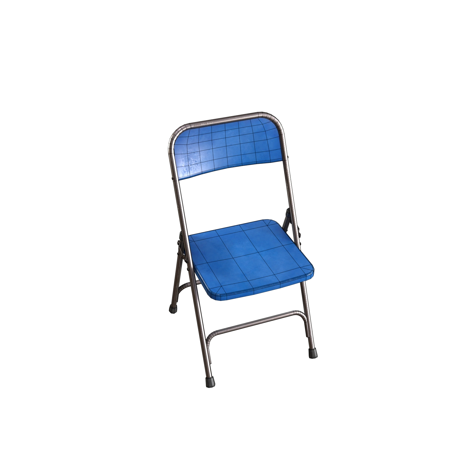 Folding Chair 02 5 low poly game ready folding chair prev6 topology preview