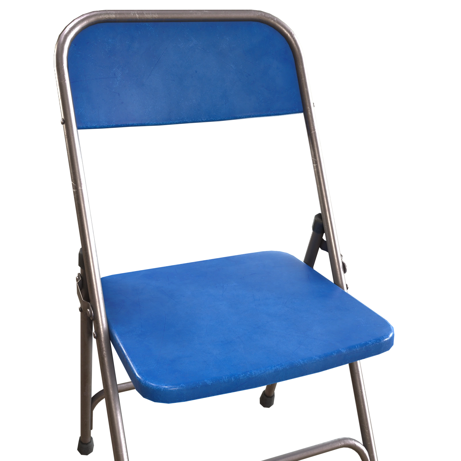 Folding Chair 02 4 pbr game ready folding chair prev4 blue closeup view