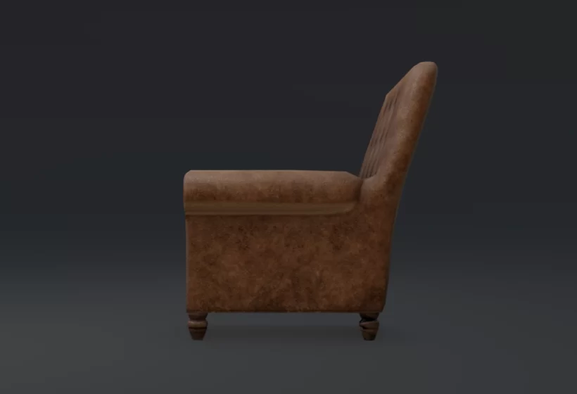 Vintage Leather Armchair - Image 5
