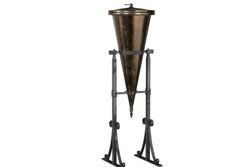 A game ready medieval alchemy lab equipment percolator 3D asset