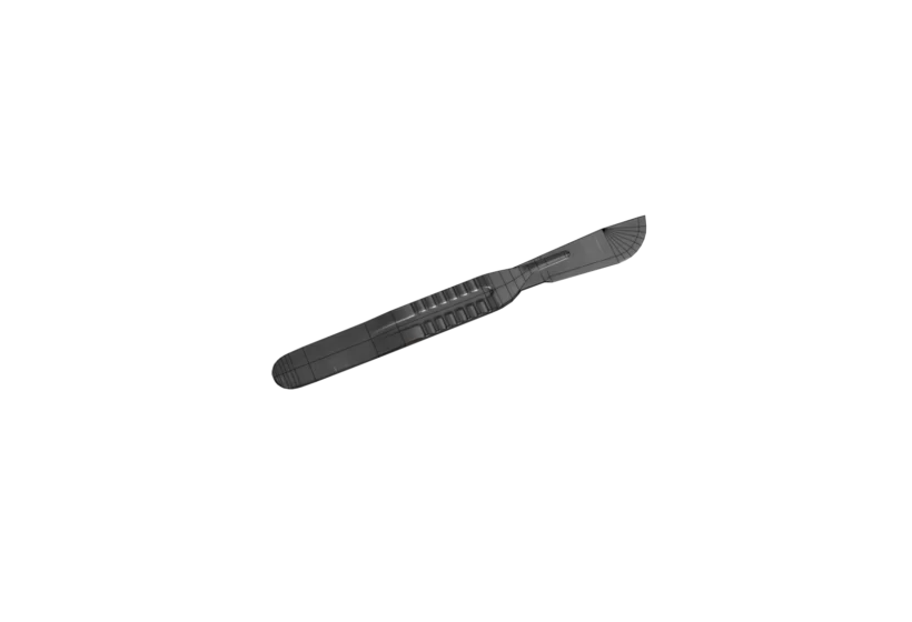 game ready scalpel 3D model for download low poly wirefreame preview
