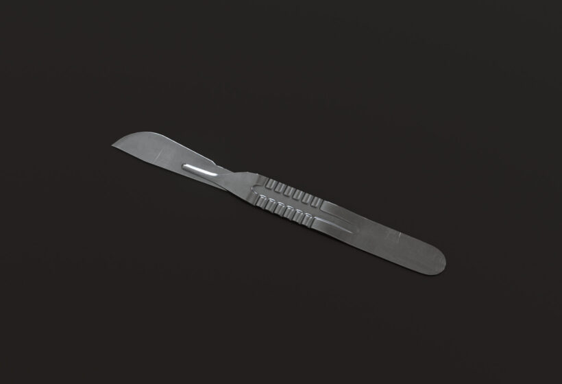 low poly surgical knife scalpel game asset prev2 3dbabylon