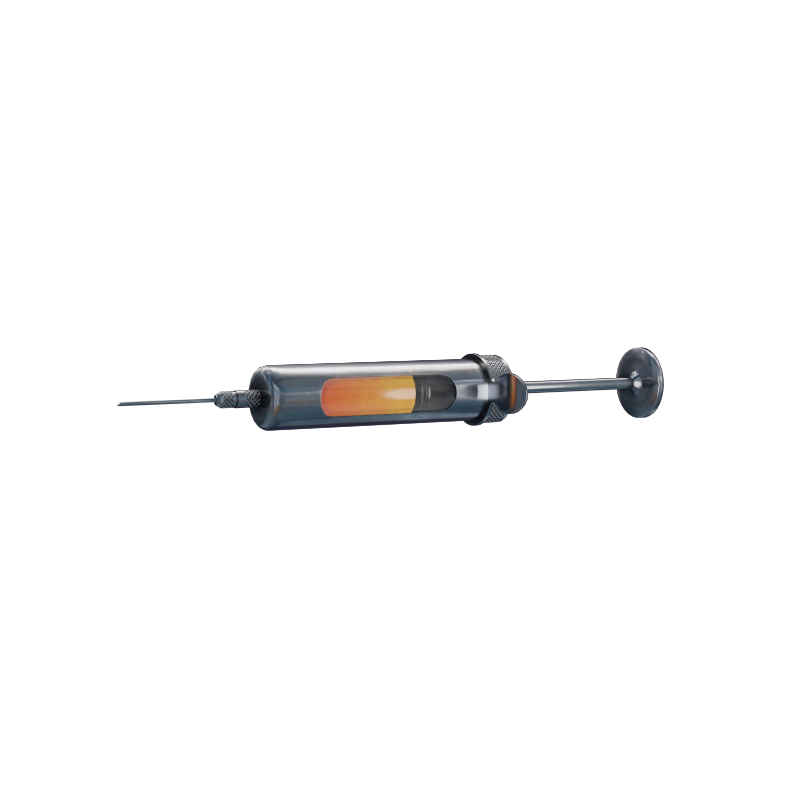 Lab Syringe 1 metal syringe game asset PBR low poly 3D model prev2