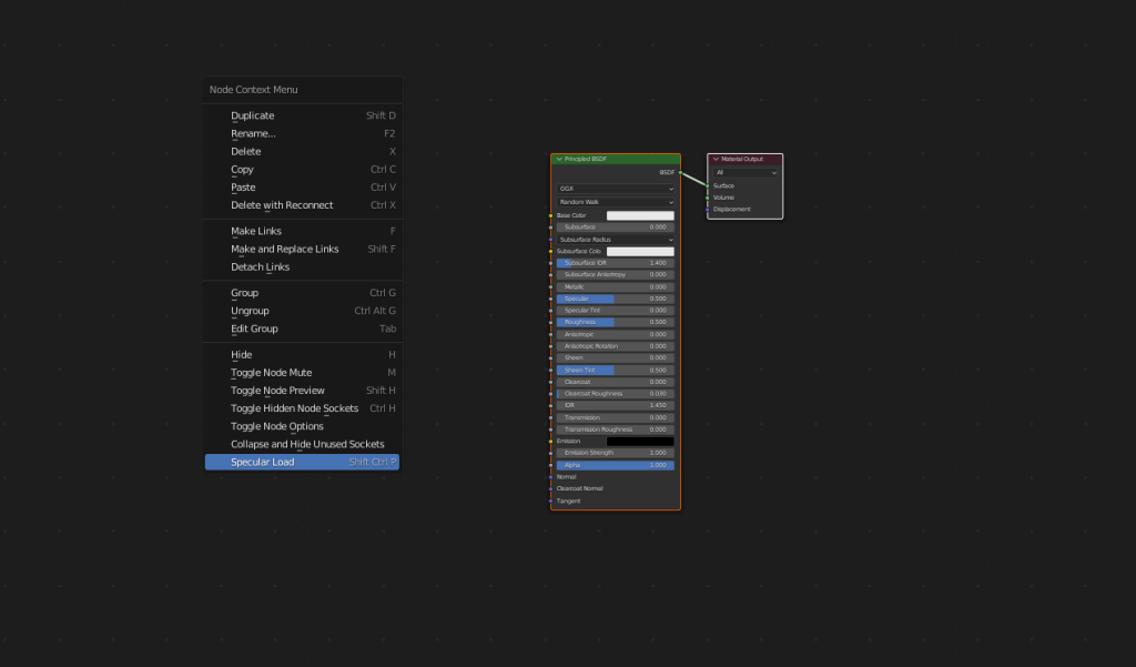 Specular Shader Addon for Blender 1 Specular Load Blender Addon right click context menu