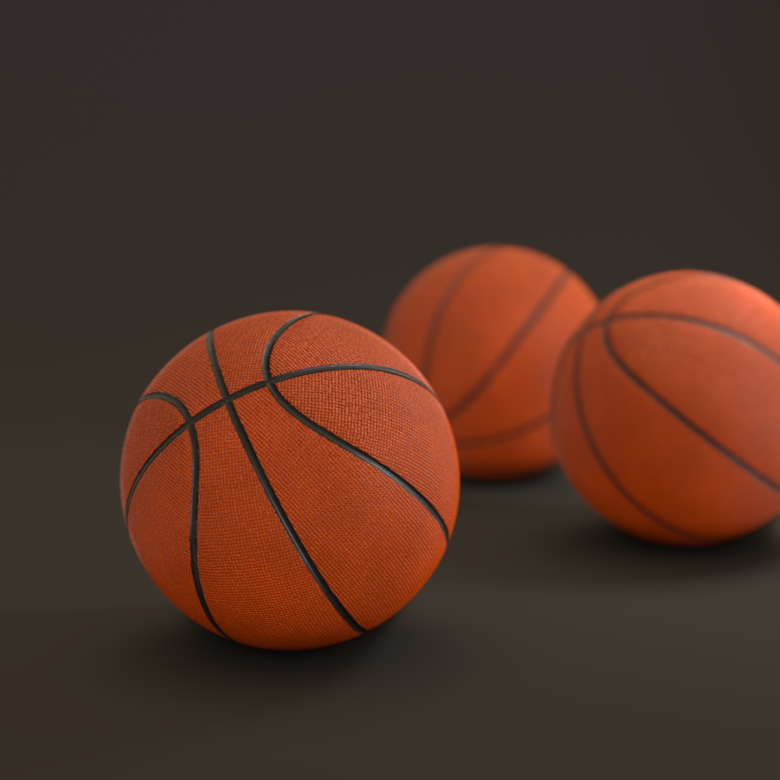 Basketball 2 basketball low poly game ready asset Blender Cryeninge Unreal