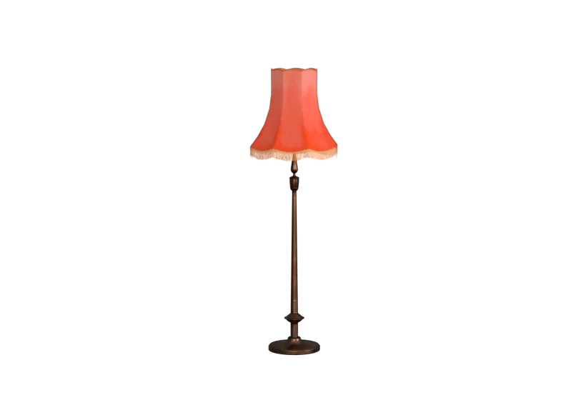 Classic vintage floor lamp 3D model low poly game ready for Cryengine Blender Unreal p1