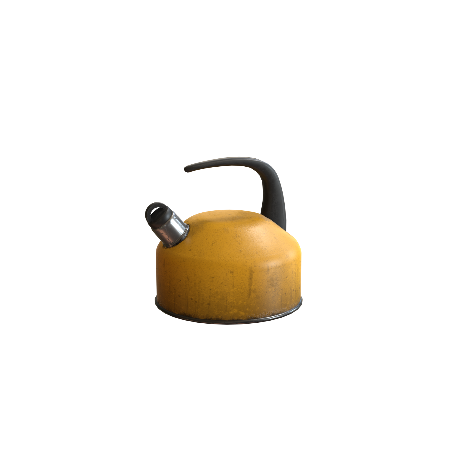Vintage Whistle Kettle 4 old kettle 3d model game ready low poly asset Cryengine Unreal Blender prev1