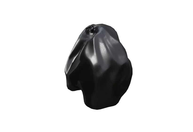 trash bag 3D model low poly game asset Blender Godot UE Unity prev1