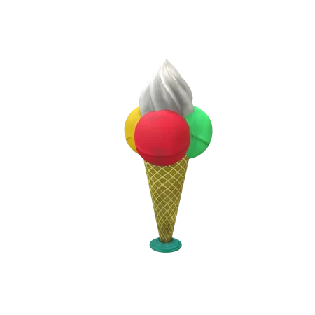 3d ice cream low poly game model blender Cryengine