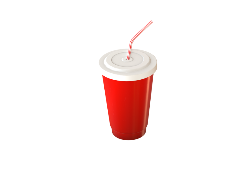 A fizzy soda drink red plastic cup game ready asset prev1