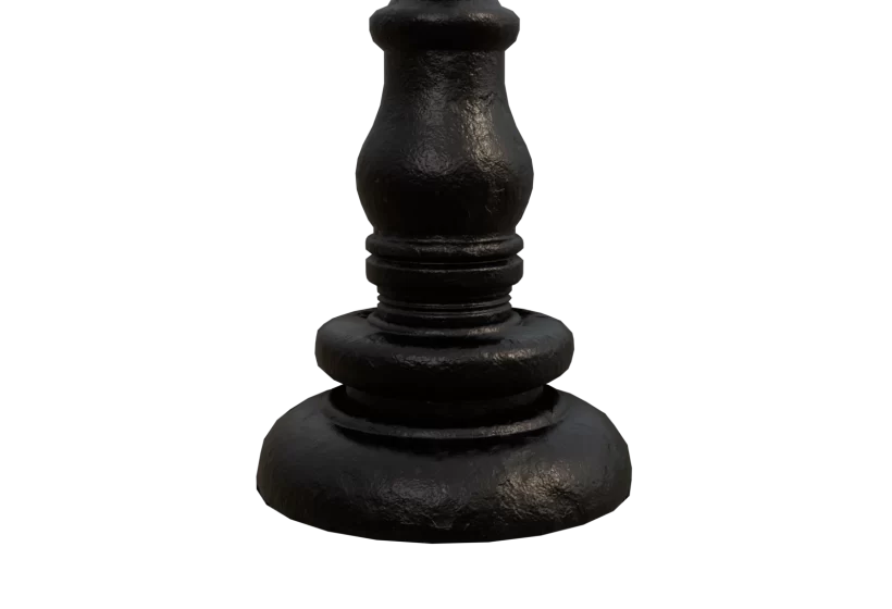 street light post victorian base 3D model download game asset