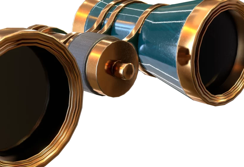 low poly opera glasses download