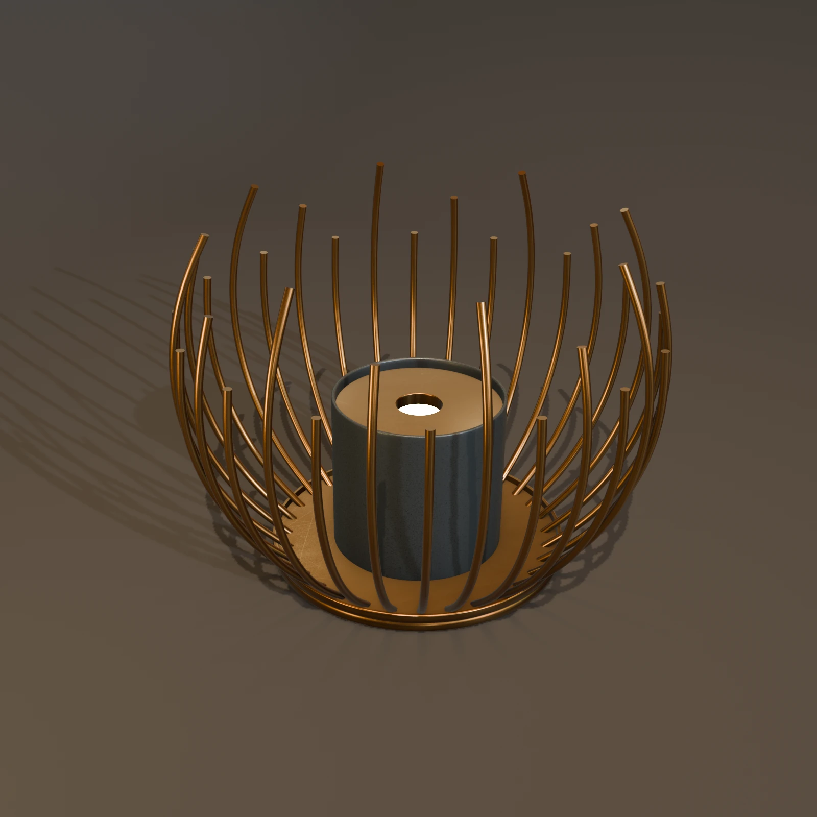 Low Poly Brass Candle 3 Low Poly Brass Candle - Image 3