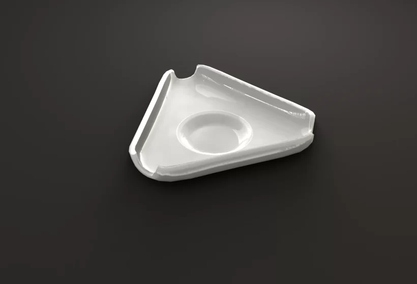 porcelain ashtray 3D asset