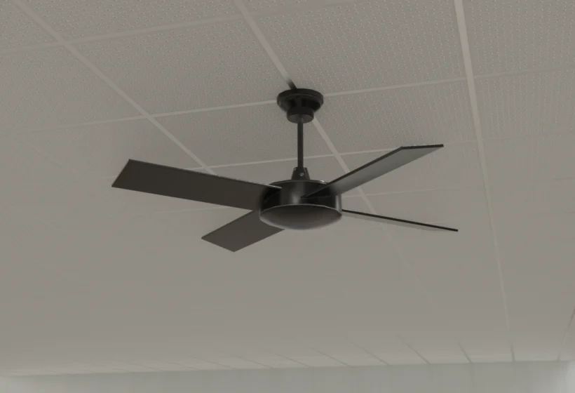 PBR game ready ceiling fan 3D asset 3