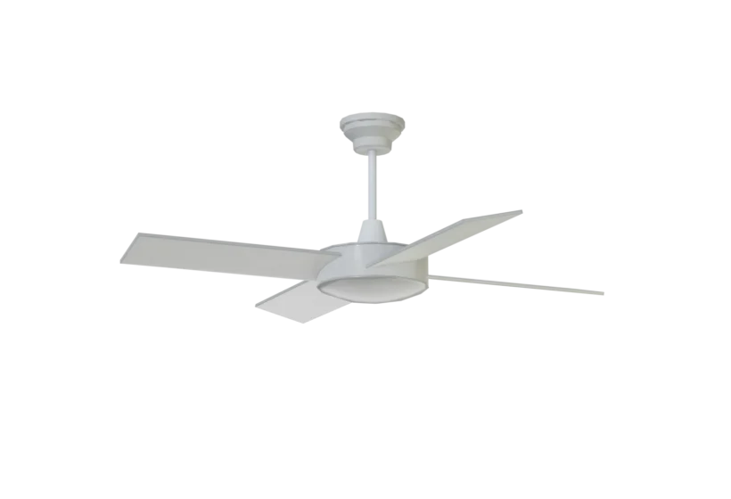 PBR white office ceiling fan 3D game prop