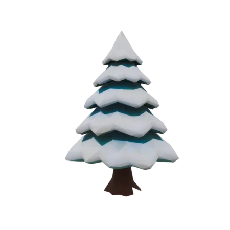 Low Poly Winter Tree